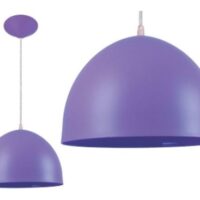 Campana 1/2 esfera E27 color blanco