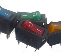 Llave c/luz rectangular para aspiradoras y otros