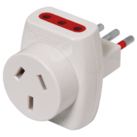 Adaptador 3 en linea a patas cruzads con tierra